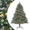 vidaXL Sapin de No&euml;l artificiel Vert 240 cm PVC, plastique et acier