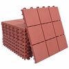 vidaXL Carreau de terrasse 10 pcs Rouge 30,5 x 30,5 x 2,2 cm