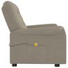vidaXL Fauteuil inclinable &agrave; 2 places Gris clair Tissu microfibre