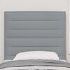 vidaXL T&ecirc;te de lit Gris clair 100 cm tissu