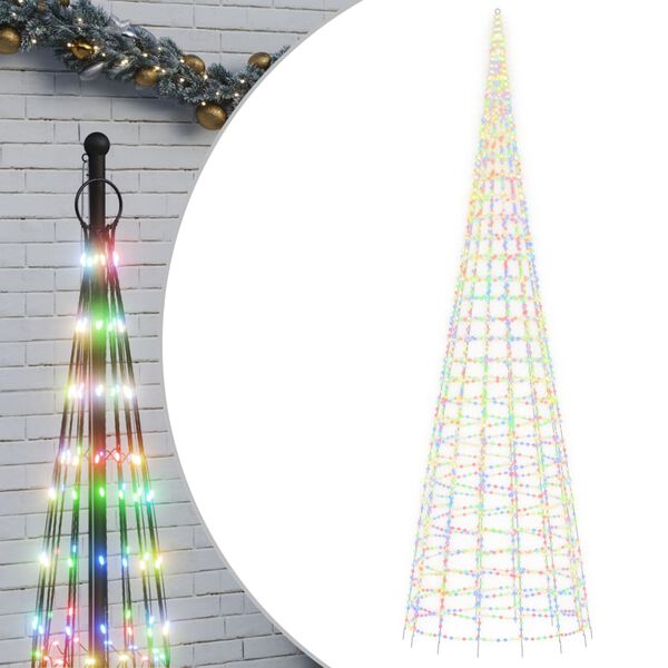 vidaXL Sapin de No&euml;l &agrave; LED 3000 LED color&eacute; 800 cm