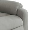 vidaXL Fauteuil inclinable gris clair tissu microfibre