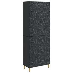vidaXL Ensemble de Meubles 2 pc Noir Bois d'ing&eacute;nierie