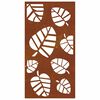 vidaXL D&eacute;coration murale jardin 105x55 cm acier corten design feuille