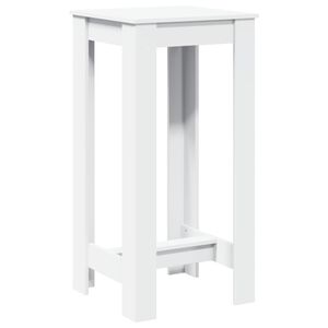 vidaXL Table de bar blanc 51x50x103,5 cm bois d'ing&eacute;nierie