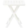 vidaXL Table pliable de jardin blanc 45x43x50 cm plastique