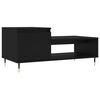 vidaXL Table basse Noir 100x50x45 cm Bois d'ing&eacute;nierie