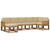 vidaXL Ensemble de canap&eacute;s d'ext&eacute;rieur 7 pc 7 place Naturel et Beige