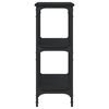 vidaXL Table console noir 100x29x75 cm bois d'ing&eacute;nierie
