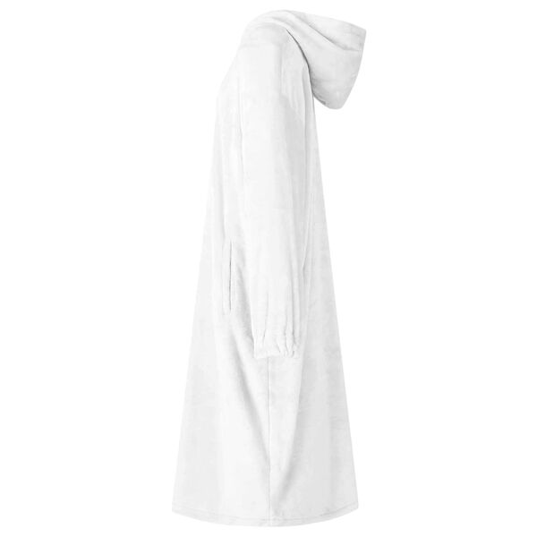 vidaXL Sweat &agrave; capuche couverture Blanc s Flanelle
