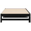 vidaXL Lit coulissant sans matelas noir 2x(90x200) cm