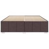vidaXL Cadre de lit sans matelas marron fonc&eacute; 180x200 cm tissu