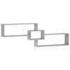 vidaXL &Eacute;tag&egrave;re Murale Sonoma gris 158 x 17 x 53 cm Bois d'ing&eacute;nierie
