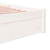 vidaXL Cadre de lit sans matelas blanc bois massif 160x200 cm