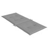 vidaXL Coussins de chaise de jardin &agrave; dossier haut lot de 4 gris tissu
