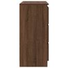 vidaXL Buffet chêne marron 80x35x76 cm bois d'ingénierie