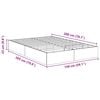vidaXL Cadre de lit ottoman avec stockage Ch&ecirc;ne Artisanal 150 x 200 cm