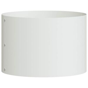 vidaXL Anneau de jardini&egrave;re Blanc 30 x 30 x 20 cm Acier lamin&eacute; &agrave; froid