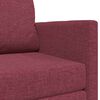 vidaXL Canap&eacute;-Lit 110cm Bordeaux tissu