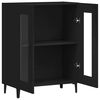 vidaXL Buffet noir 69,5x34x90 cm bois d'ing&eacute;nierie