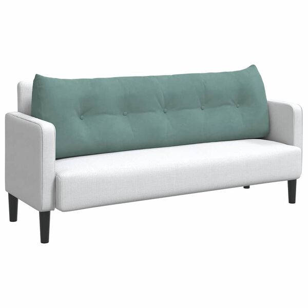 vidaXL Coussin de Dos Vert Mer 160 x 24 x 50 cm Velours