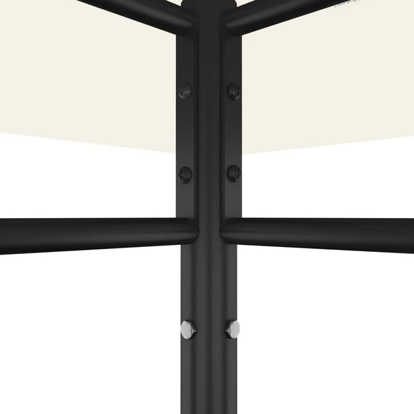 vidaXL Belvédère 3x3x2,7 m Crème 180 g/m²