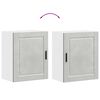 vidaXL Armoires murales de cuisine 2 pcs Porto gris b&eacute;ton