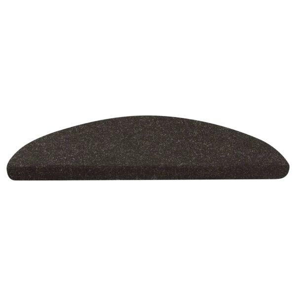 vidaXL Tapis d'escalier auto-adhésifs 10 pcs noir 56x17x3 cm