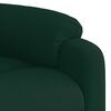 vidaXL Fauteuil inclinable Vert fonc&eacute; Velours