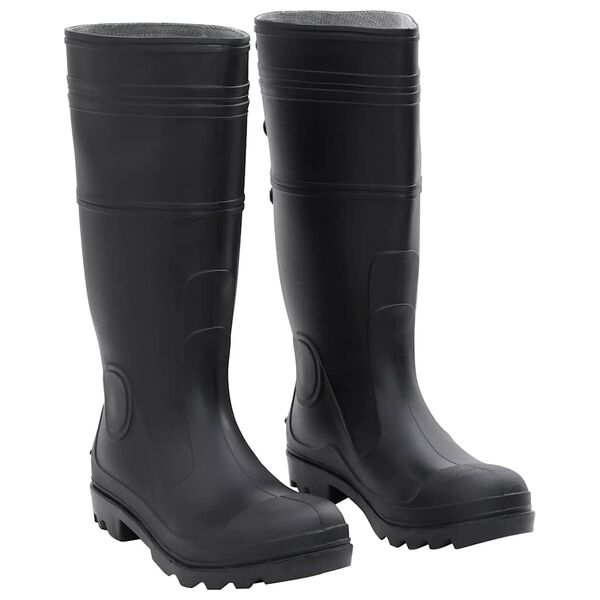 vidaXL Bottes de pluie noir taille 43 PVC