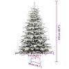 vidaXL Sapin de Noël Artificiel à Branches Articulées Blanc 210 cm