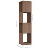 vidaXL Armoire rotative Ch&ecirc;ne Sonoma 34,5x34,5x147,5cm bois ing&eacute;nierie