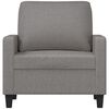 vidaXL Fauteuil Gris clair 60 cm Tissu