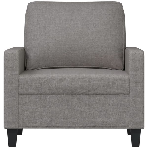 vidaXL Fauteuil Gris clair 60 cm Tissu