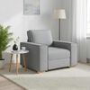 vidaXL Canap&eacute; Fauteuil Gris Clair 100x78x84 cm Tissu