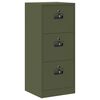 vidaXL Cabinet de Dossier avec tiroir Vert olive 45,5 x 42 x 106,5 cm