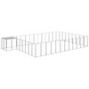 vidaXL Chenil Argent&eacute; 30,25 m&sup2; Acier