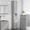 vidaXL Cabinet de salle de bain Gris Sonoma 30,5 x 30 x 195 cm
