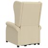 vidaXL Fauteuil Cr&egrave;me Tissu