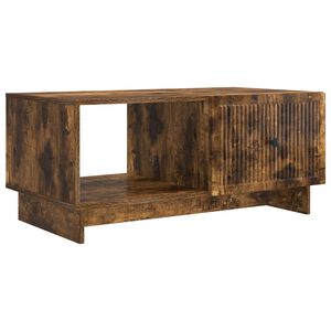 vidaXL Table basse Ch&ecirc;ne fum&eacute; 90 x 50 x 40 cm Bois d'ing&eacute;nierie