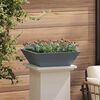 vidaXL Cache-pot de jardin 5 pcs Anthracite 50 x 50 x 15 cm