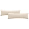 vidaXL Coussins de canap&eacute; 2 pc tissu Beige 145 x 40 cm