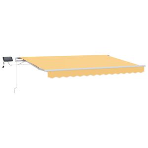 vidaXL Auvent r&eacute;tractable Sable 400 &times; 300 cm Tissu et Aluminium
