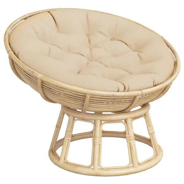 vidaXL Coussin rond beige &Oslash; 100 x11 cm tissu oxford