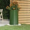 vidaXL Jardinière de jardin Acier galvanisé 40x40x68 cm Vert