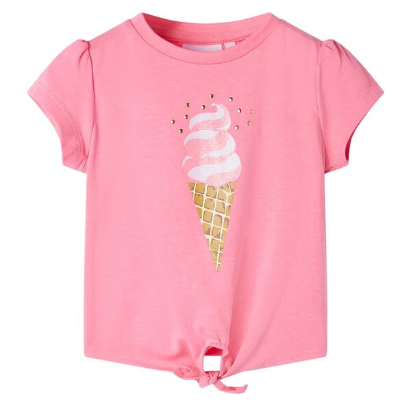 T-shirt pour enfants rose fluo vif 92