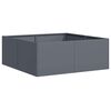 vidaXL Jardini&egrave;re anthracite 80x80x30 cm acier