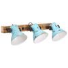 vidaXL Lampe murale 25 W bleu d&eacute;lav&eacute; 65x25 cm E27