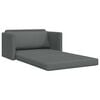 vidaXL Canap&eacute;-Lit 110cm Gris fonc&eacute; tissu