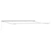 vidaXL Auvent Rétractable Blanc 500 × 300 cm Tissu et Métal